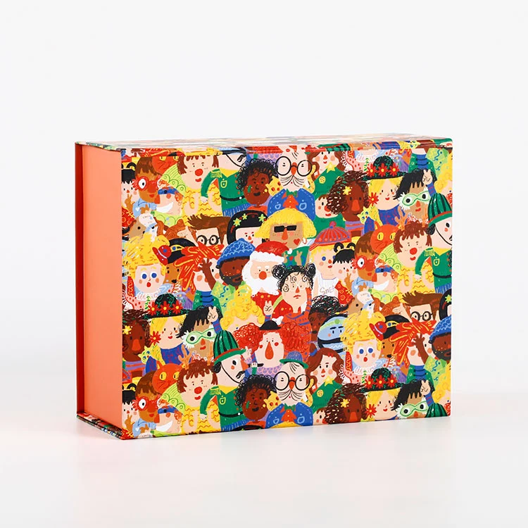 Mágneses felhajtható ajándékcsomagoló doboz